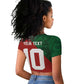 Custom Moroccan Football Raglan Cropped T shirt Go Glory-The Atlas Lions - African Pride
