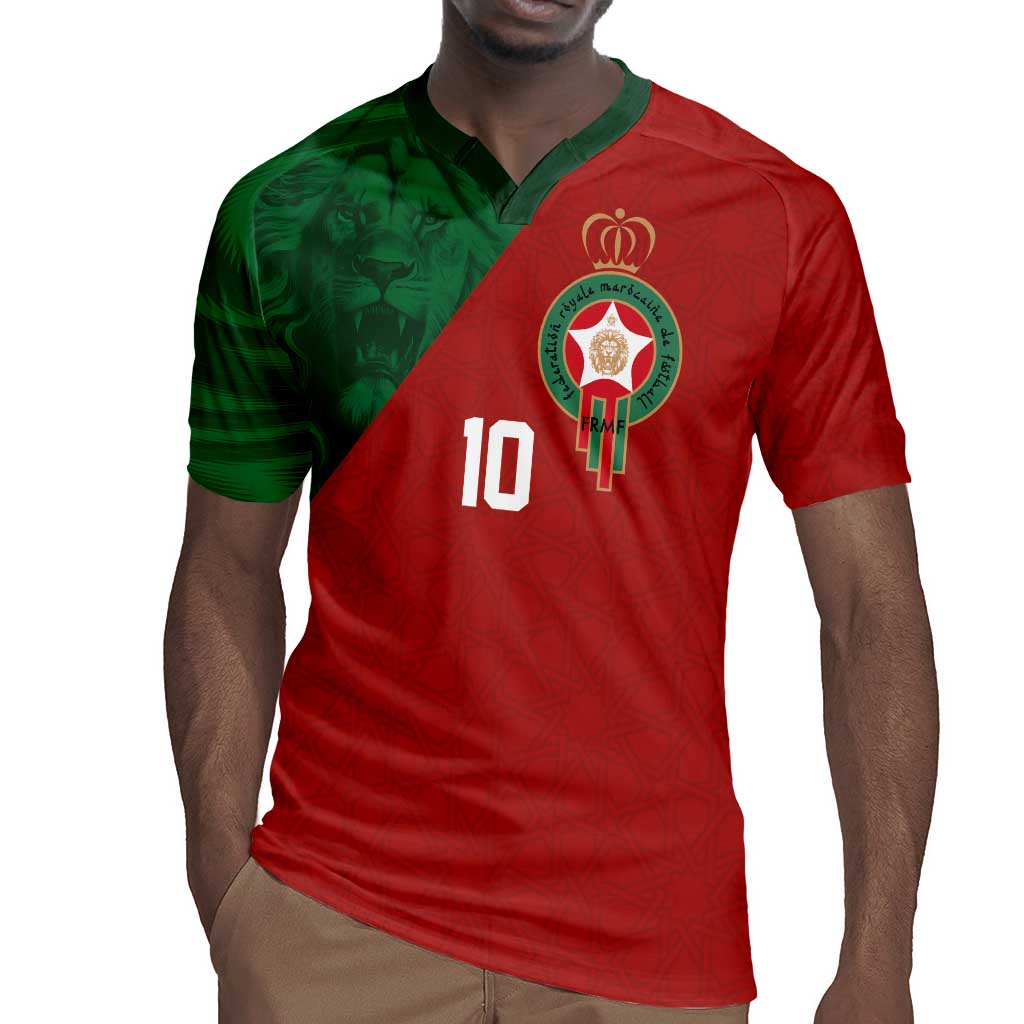 Custom Moroccan Football Rugby Jersey Go Glory-The Atlas Lions LT03