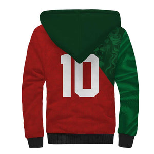 Custom Moroccan Football Sherpa Hoodie Go Glory-The Atlas Lions - African Pride