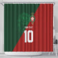 Custom Moroccan Football Shower Curtain Go Glory-The Atlas Lions - African Pride