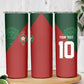 Custom Moroccan Football Skinny Tumbler Go Glory-The Atlas Lions - African Pride
