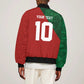 Custom Moroccan Football Sleeve Zip Bomber Jacket Go Glory-The Atlas Lions - African Pride