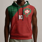Custom Moroccan Football Sleeveless Hoodie Go Glory-The Atlas Lions - African Pride