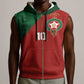 Custom Moroccan Football Sleeveless Zip Hoodie Go Glory-The Atlas Lions - African Pride