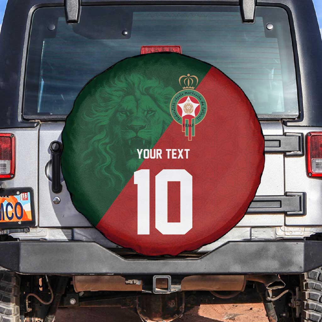 Custom Moroccan Football Spare Tire Cover Go Glory-The Atlas Lions - African Pride