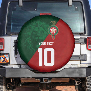 Custom Moroccan Football Spare Tire Cover Go Glory-The Atlas Lions - African Pride