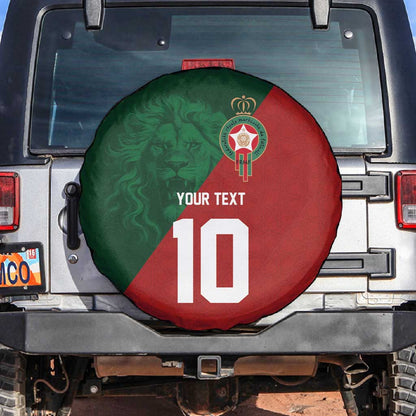 Custom Moroccan Football Spare Tire Cover Go Glory-The Atlas Lions - African Pride