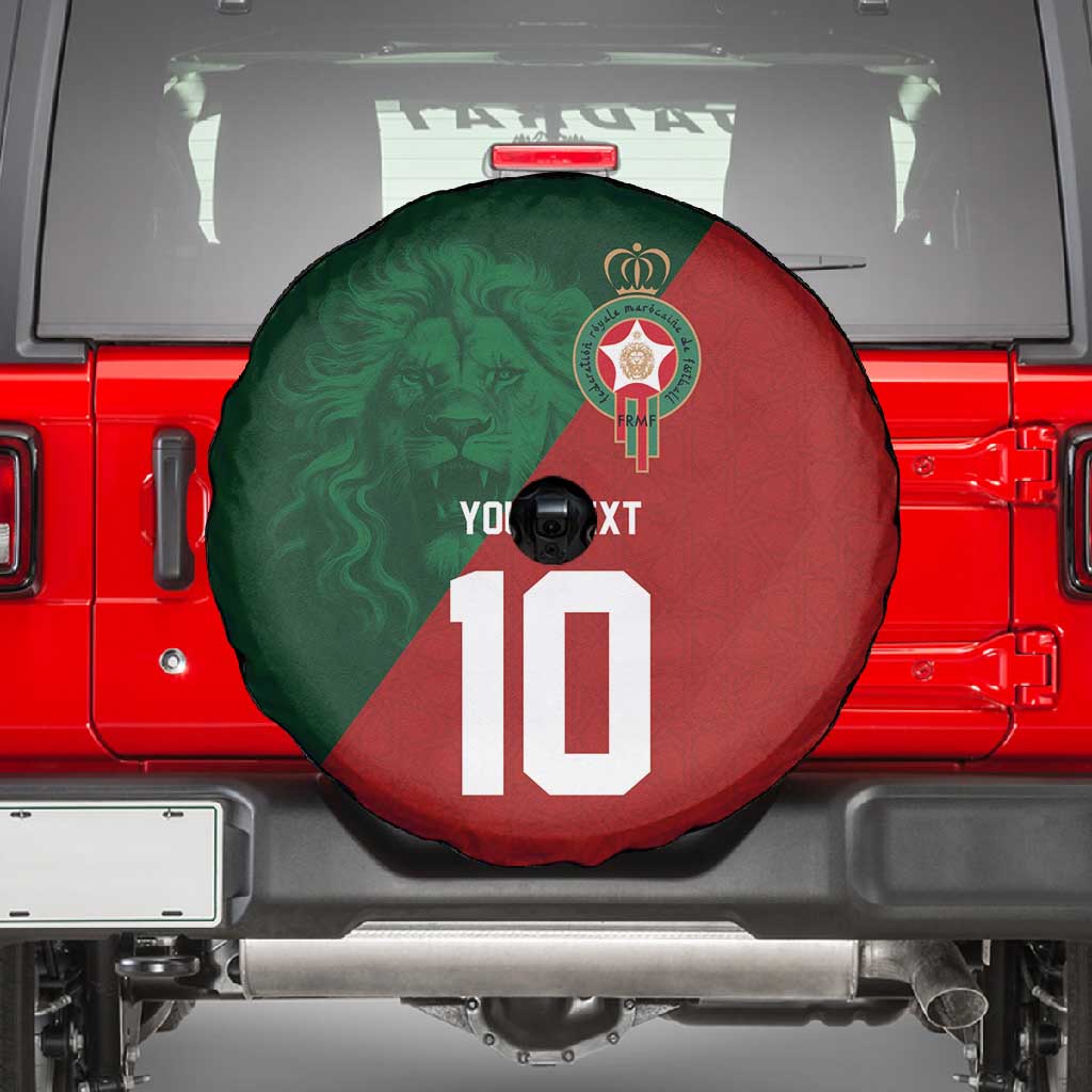 Custom Moroccan Football Spare Tire Cover Go Glory-The Atlas Lions - African Pride