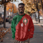 Custom Moroccan Football Sweatshirt Go Glory-The Atlas Lions - African Pride