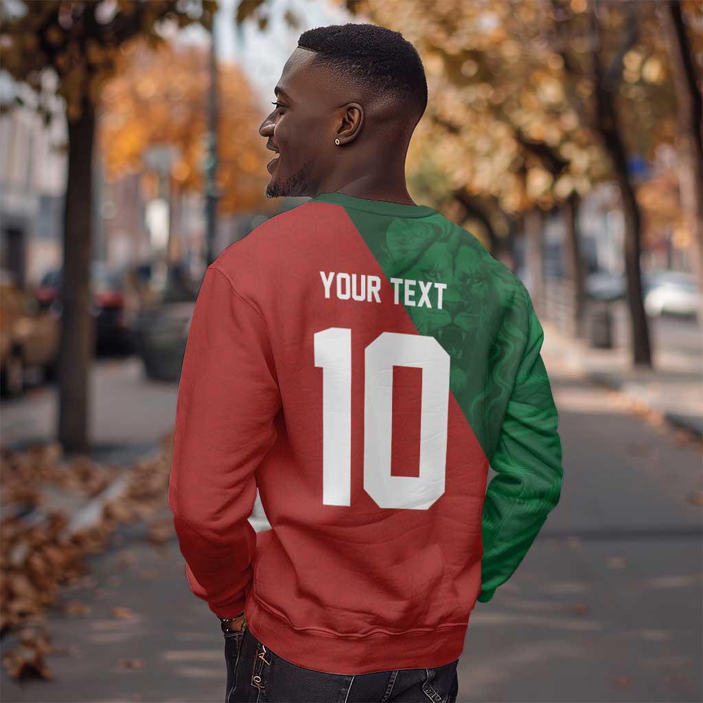 Custom Moroccan Football Sweatshirt Go Glory-The Atlas Lions - African Pride