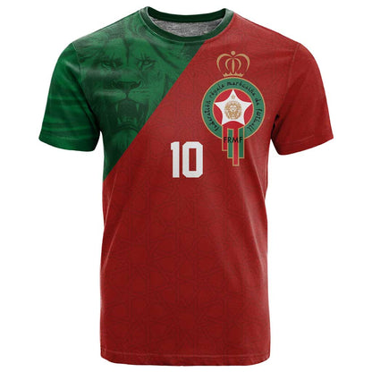 Custom Moroccan Football T shirt Go Glory-The Atlas Lions - African Pride