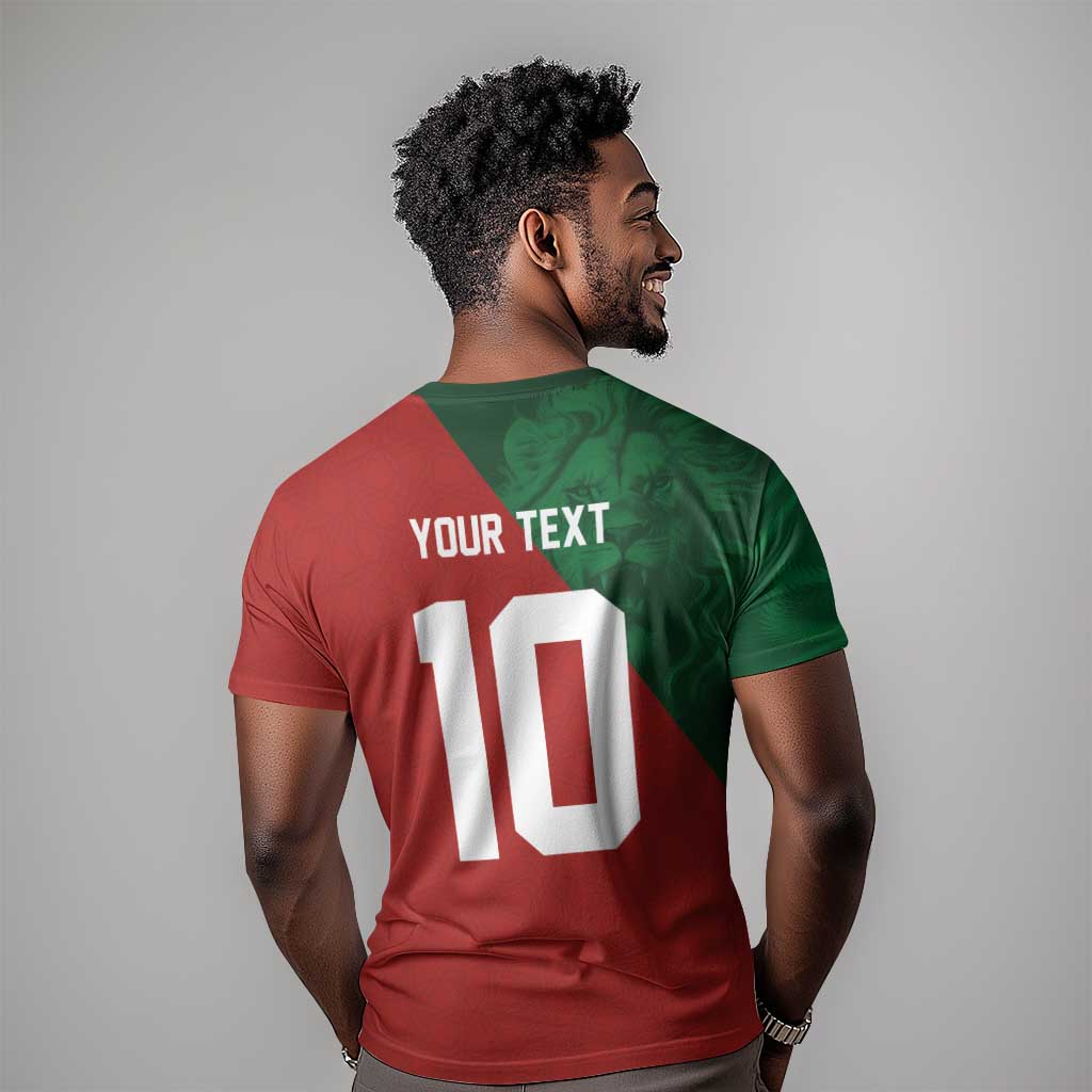 Custom Moroccan Football T shirt Go Glory-The Atlas Lions - African Pride