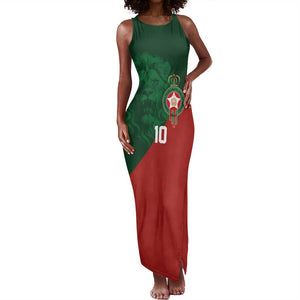 Custom Moroccan Football Tank Maxi Dress Go Glory-The Atlas Lions - African Pride