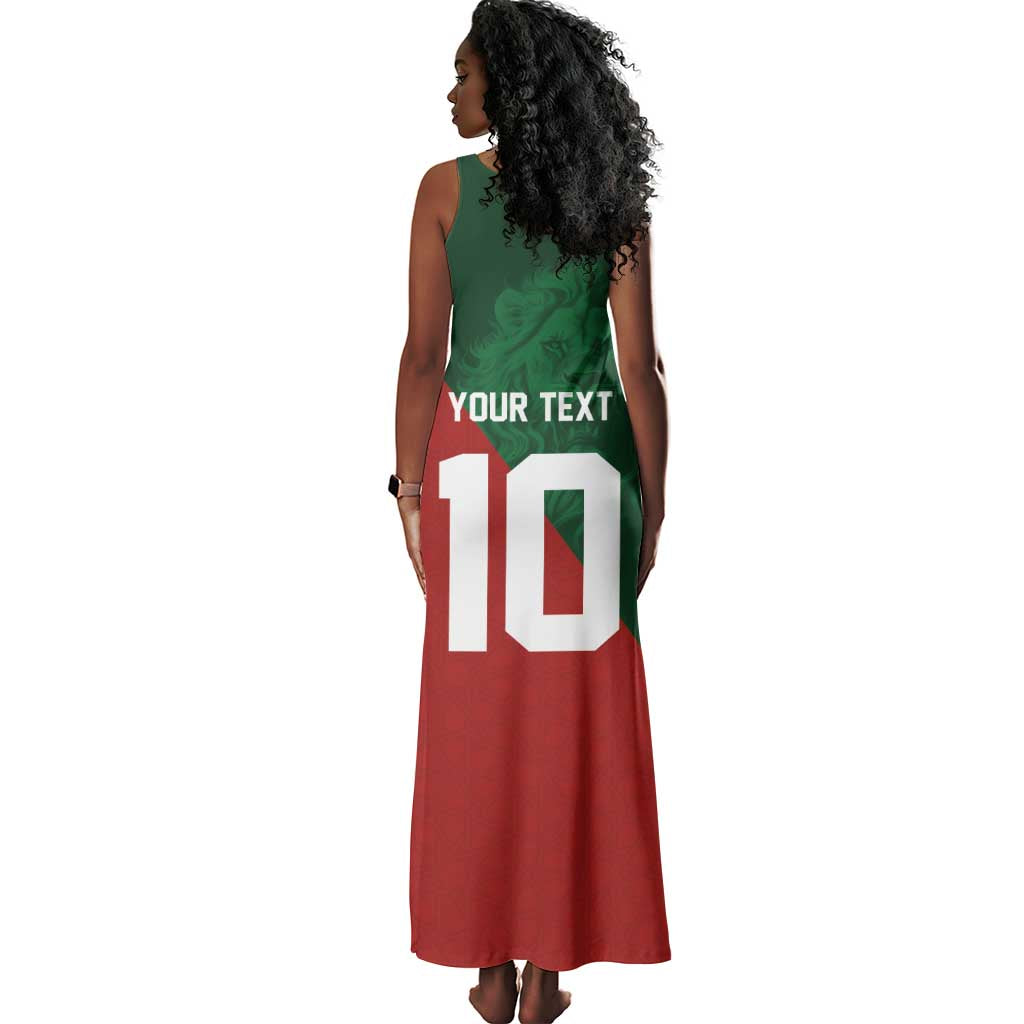 Custom Moroccan Football Tank Maxi Dress Go Glory-The Atlas Lions - African Pride