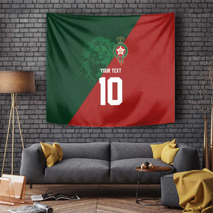 Custom Moroccan Football Tapestry Go Glory-The Atlas Lions - African Pride