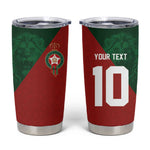 Custom Moroccan Football Tumbler Cup Go Glory-The Atlas Lions - African Pride
