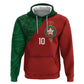 Custom Moroccan Football Zip Hoodie Go Glory-The Atlas Lions - African Pride