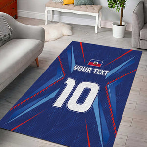 Custom Afro Haiti Football Area Rug Sporty Style - African Pride