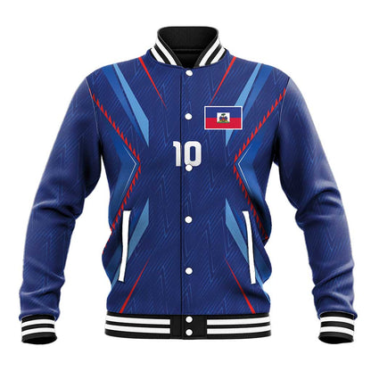 Custom Afro Haiti Football Baseball Jacket Sporty Style - African Pride