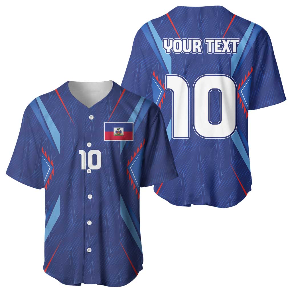 Custom Afro Haiti Football Baseball Jersey Sporty Style LT03