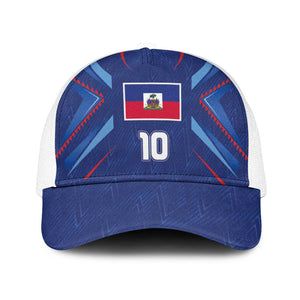 Custom Afro Haiti Football Baseball Net Cap Sporty Style - African Pride