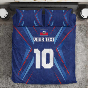 Custom Afro Haiti Football Bedding Set Sporty Style - African Pride