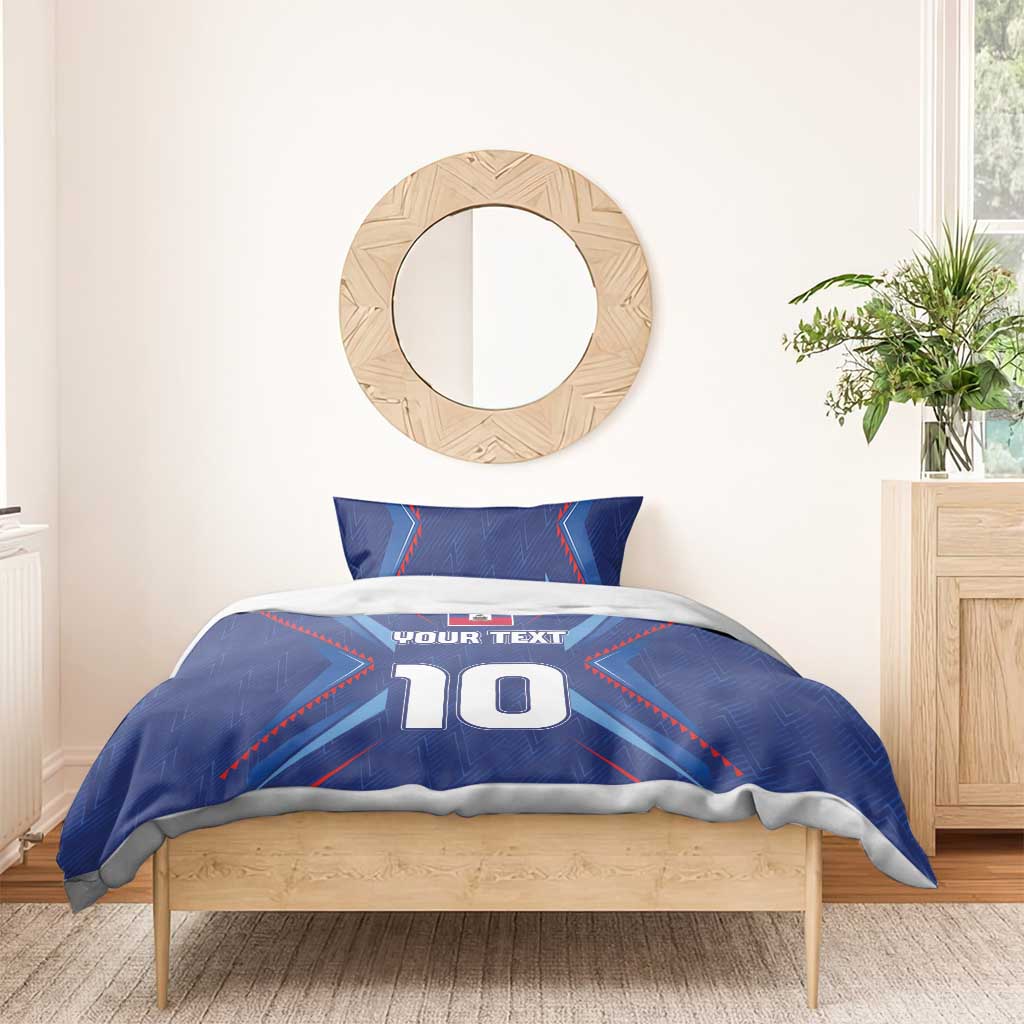 Custom Afro Haiti Football Bedding Set Sporty Style - African Pride