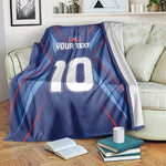 Custom Afro Haiti Football Blanket Sporty Style - African Pride
