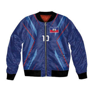 Custom Afro Haiti Football Bomber Jacket Sporty Style - African Pride