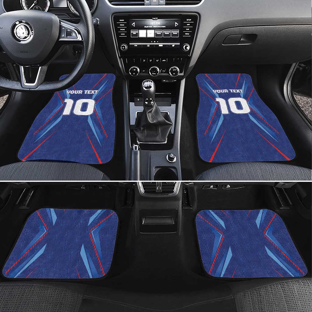 Custom Afro Haiti Football Car Mats Sporty Style - African Pride