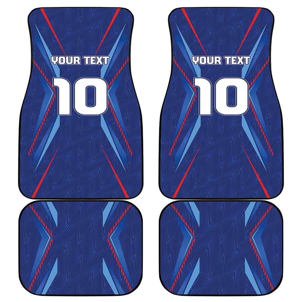 Custom Afro Haiti Football Car Mats Sporty Style - African Pride