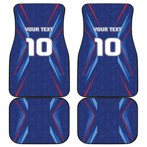 Custom Afro Haiti Football Car Mats Sporty Style - African Pride