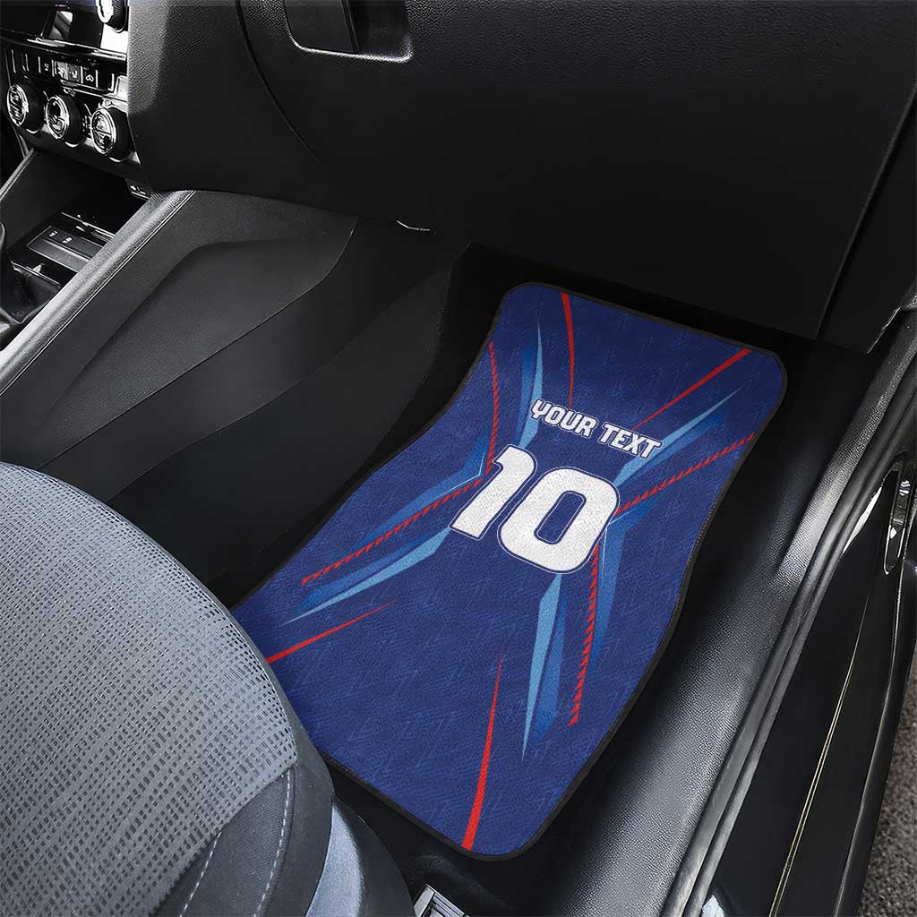 Custom Afro Haiti Football Car Mats Sporty Style - African Pride