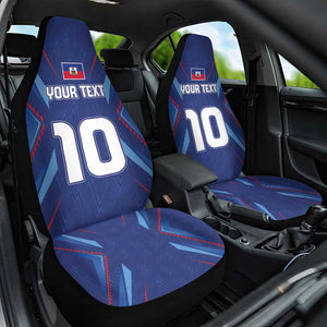 Custom Afro Haiti Football Car Seat Cover Sporty Style - African Pride