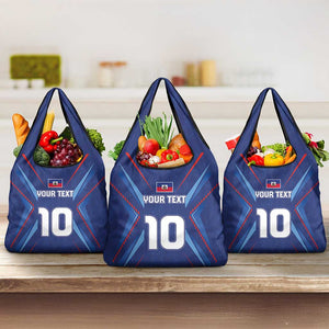 Custom Afro Haiti Football Grocery Bag Sporty Style - African Pride