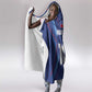 Custom Afro Haiti Football Hooded Blanket Sporty Style - African Pride