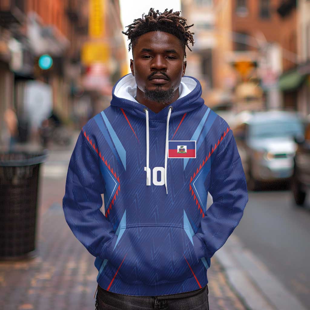 Custom Afro Haiti Football Hoodie Sporty Style - African Pride