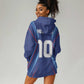 Custom Afro Haiti Football Hoodie Dress Sporty Style - African Pride