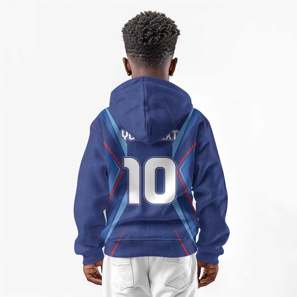 Custom Afro Haiti Football Kid Hoodie Sporty Style - African Pride