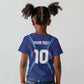 Custom Afro Haiti Football Kid T shirt Sporty Style - African Pride