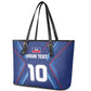 Custom Afro Haiti Football Leather Tote Bag Sporty Style - African Pride