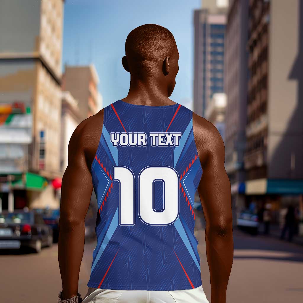 Custom Afro Haiti Football Men Tank Top Sporty Style - African Pride