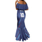 Custom Afro Haiti Football Mermaid Dress Sporty Style - African Pride