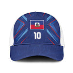 Custom Afro Haiti Football Mesh Trucker Cap Sporty Style - African Pride