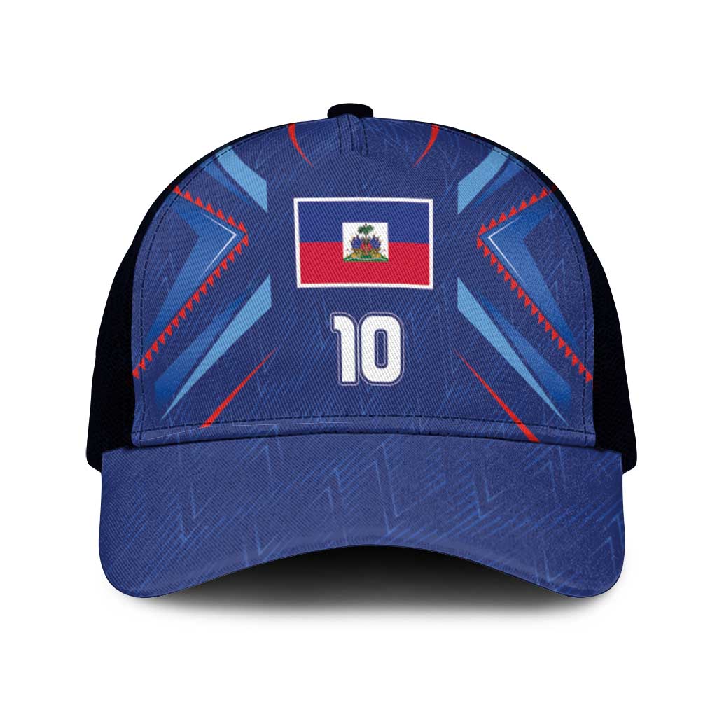 Custom Afro Haiti Football Mesh Trucker Cap Sporty Style - African Pride