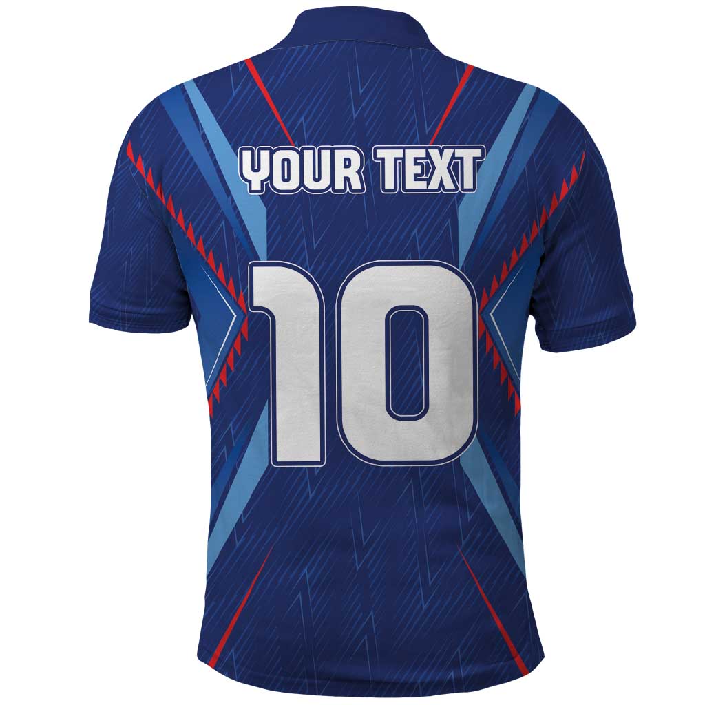 Custom Afro Haiti Football Polo Shirt Sporty Style - African Pride