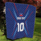 Custom Afro Haiti Football Quilt Sporty Style - African Pride