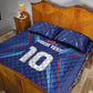 Custom Afro Haiti Football Quilt Bed Set Sporty Style - African Pride