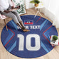 Custom Afro Haiti Football Round Carpet Sporty Style - African Pride
