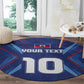 Custom Afro Haiti Football Round Carpet Sporty Style - African Pride